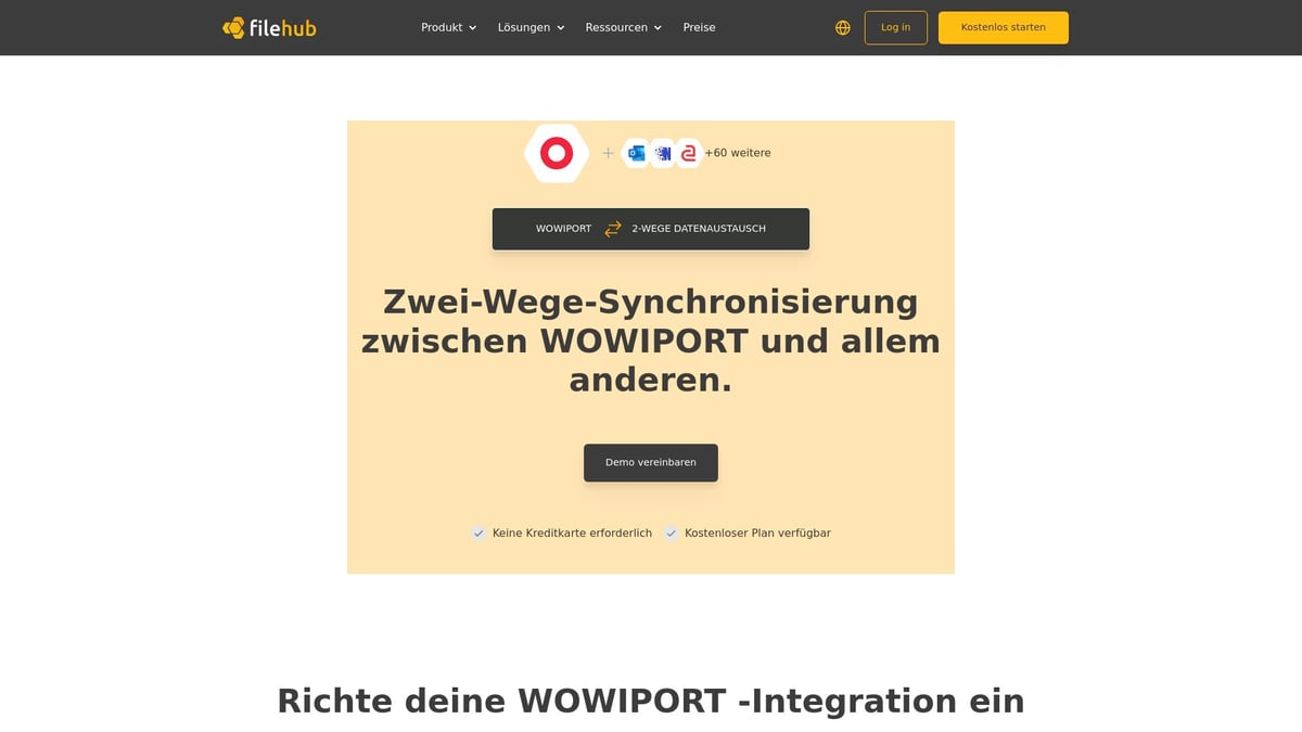 Effizient Verwalten und Durchstarten - filehub: Intelligente Automatisierung und Integration mit Wowiport
