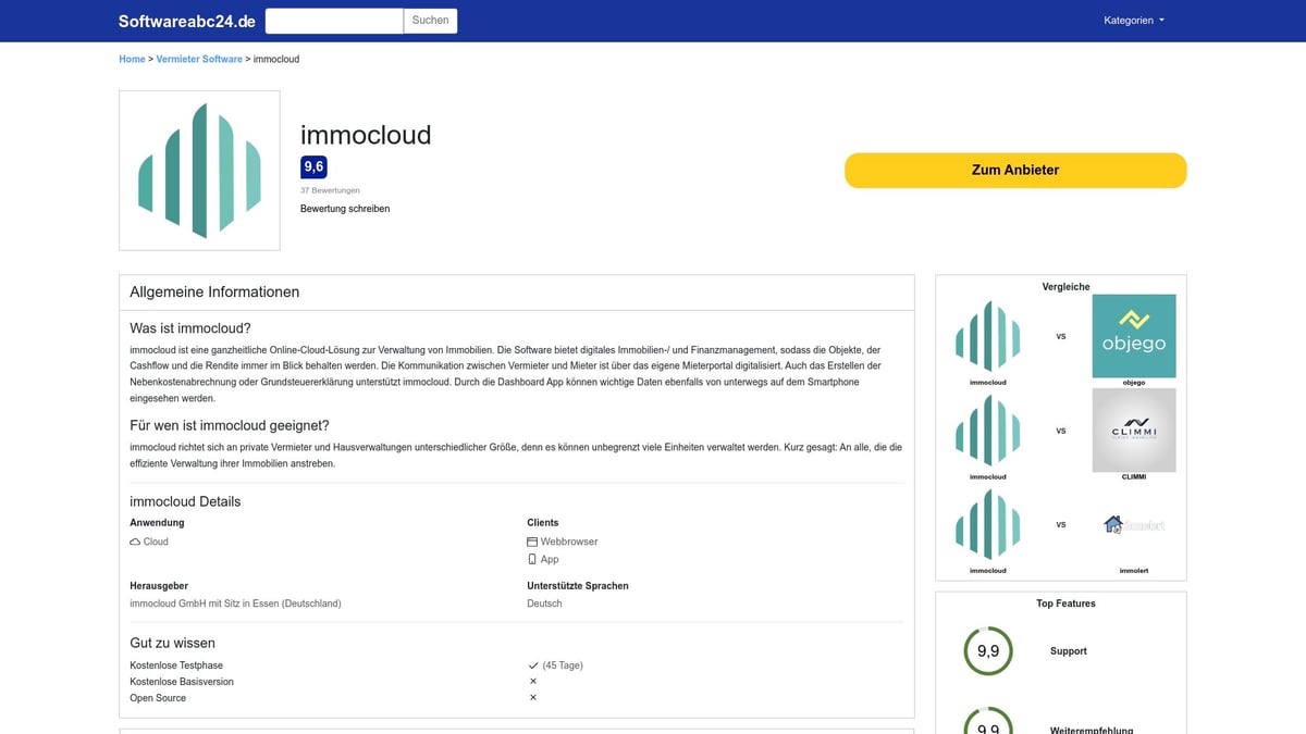 Top 7 Hausverwaltung Software für Effizientes Management 2026 - immocloud