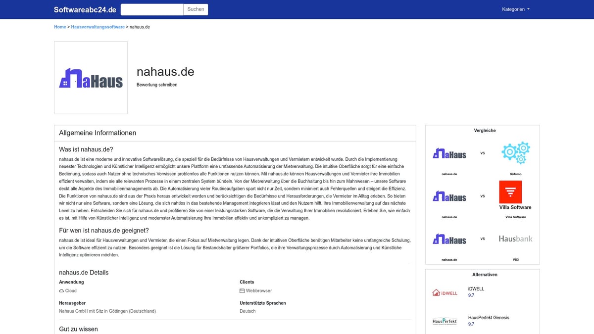 Top 7 Hausverwaltung Software für Effizientes Management 2026 - nahaus.de