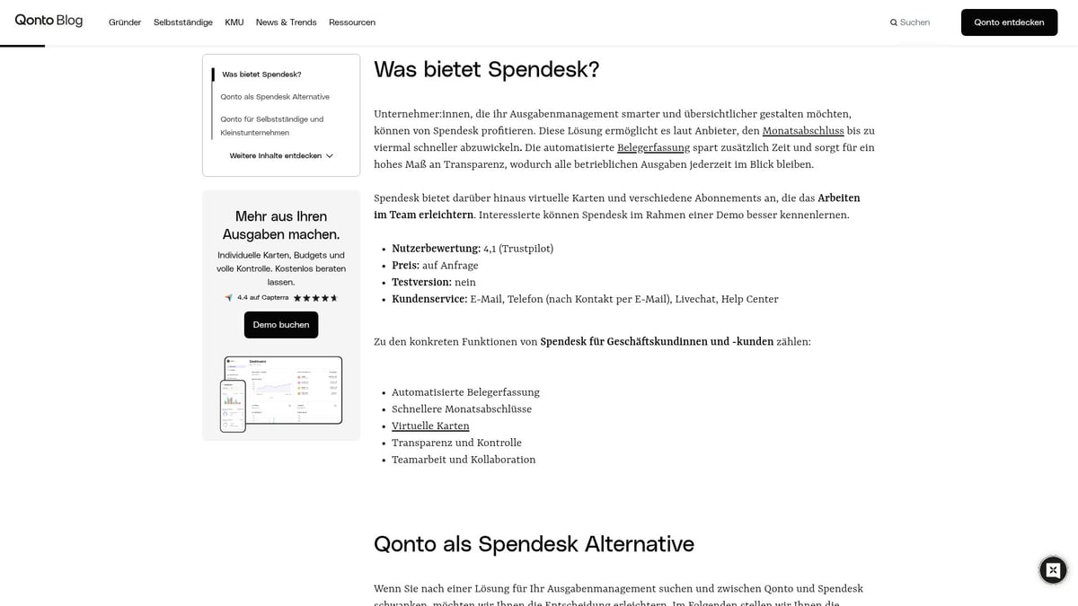 7 Gr&uuml;nde, warum Spendesk 2026 Ihr Finanzteam begeistert - Automatisierte Belegerfassung & schnellere Monatsabschl&uuml;sse