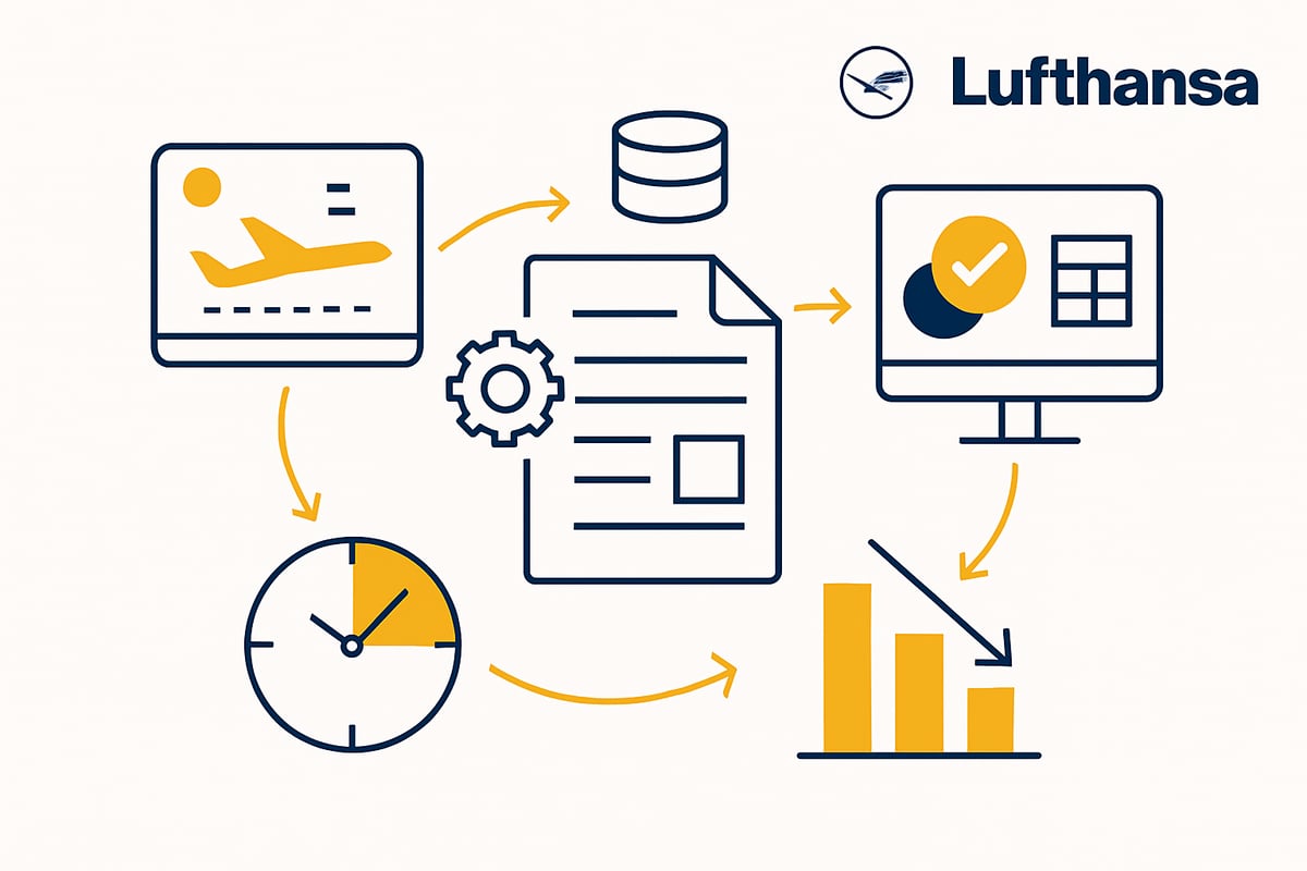 Automatisierung und digitale Lösungen für Lufthansa-Rechnungen