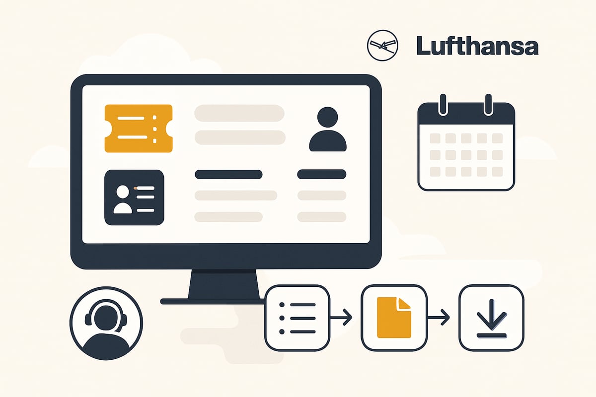 Lufthansa-Rechnung online anfordern: Schritt-für-Schritt-Anleitung