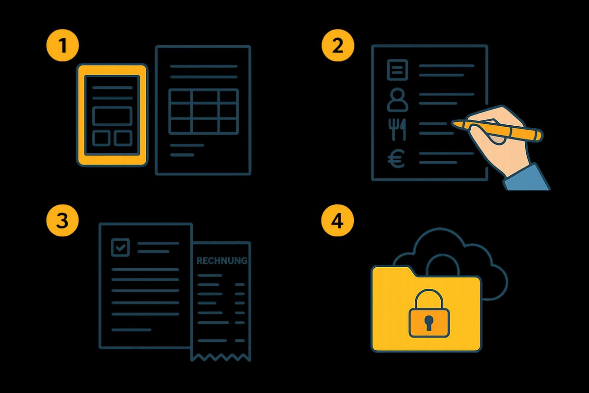 Schritt-für-Schritt-Anleitung: Bewirtungsbeleg Vorlage korrekt ausfüllen