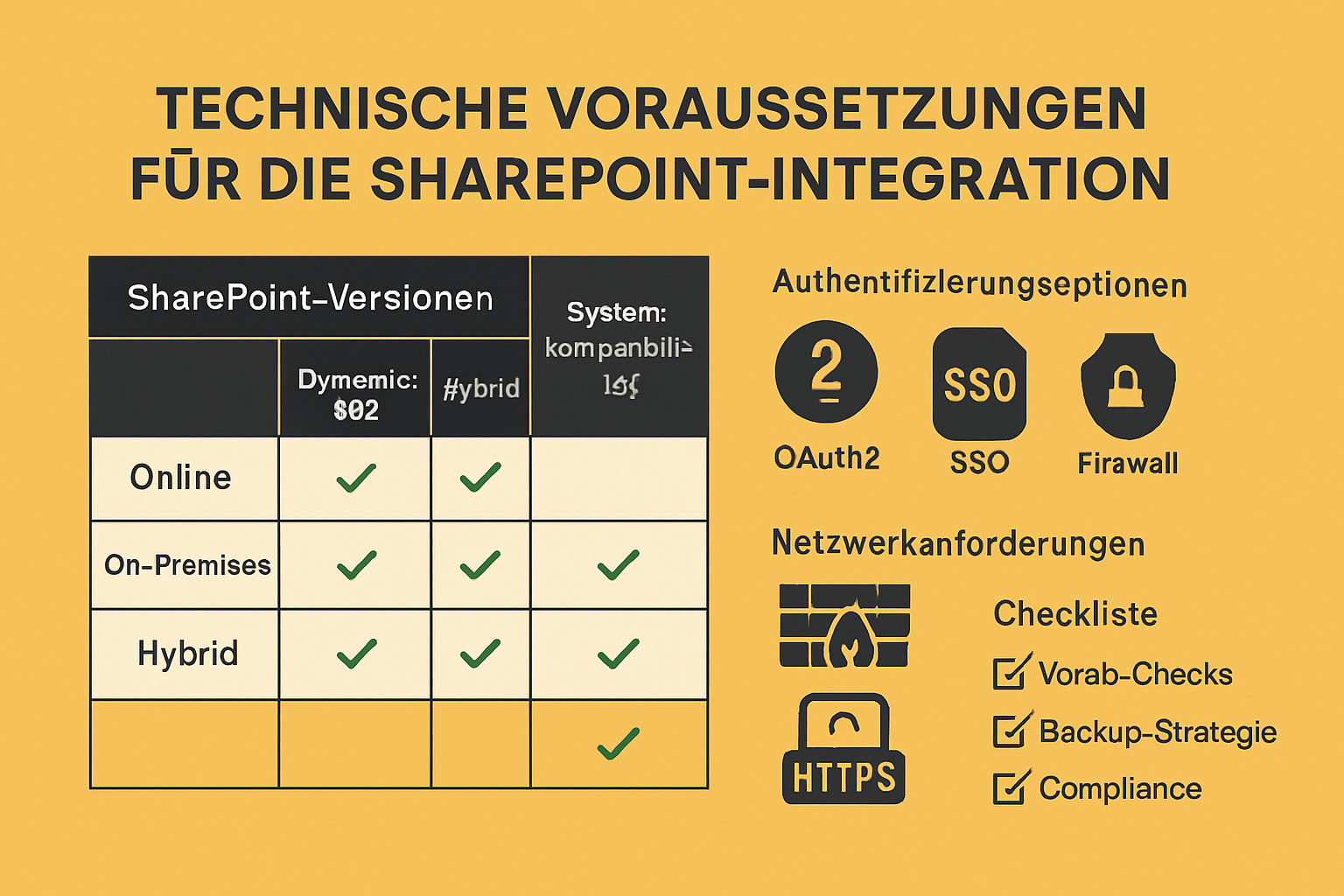 Technical prerequisites and preparation for SharePoint integration