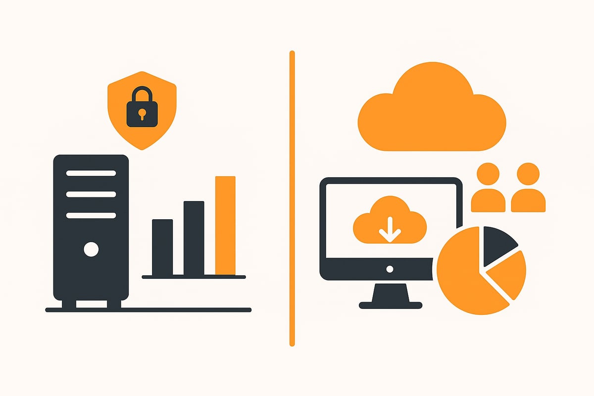 OnPremise-L&ouml;sung vs. Cloud-L&ouml;sung Addison OneClick
