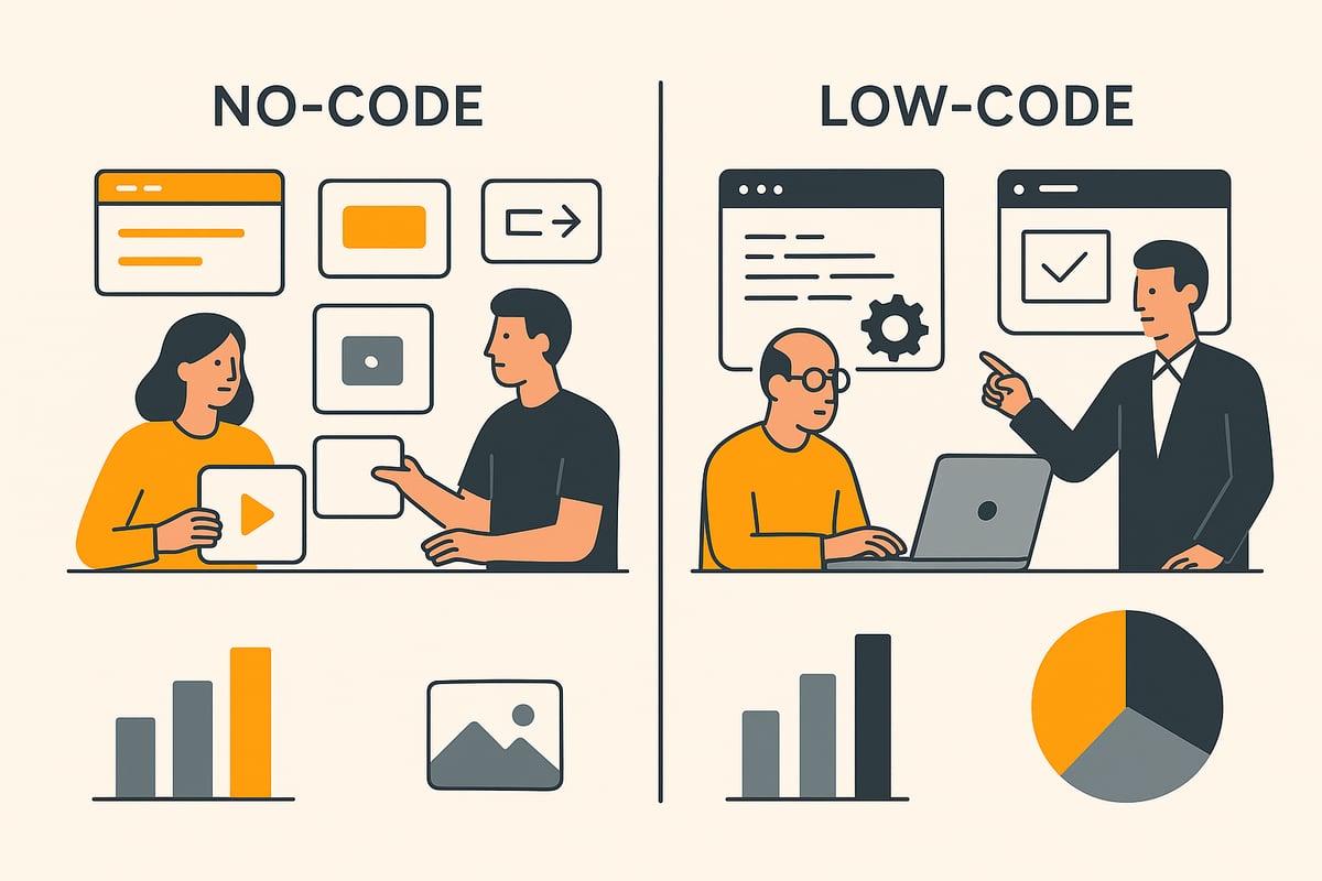 No-Code vs. Low-Code: Unterschiede, Gemeinsamkeiten und Einsatzbereiche