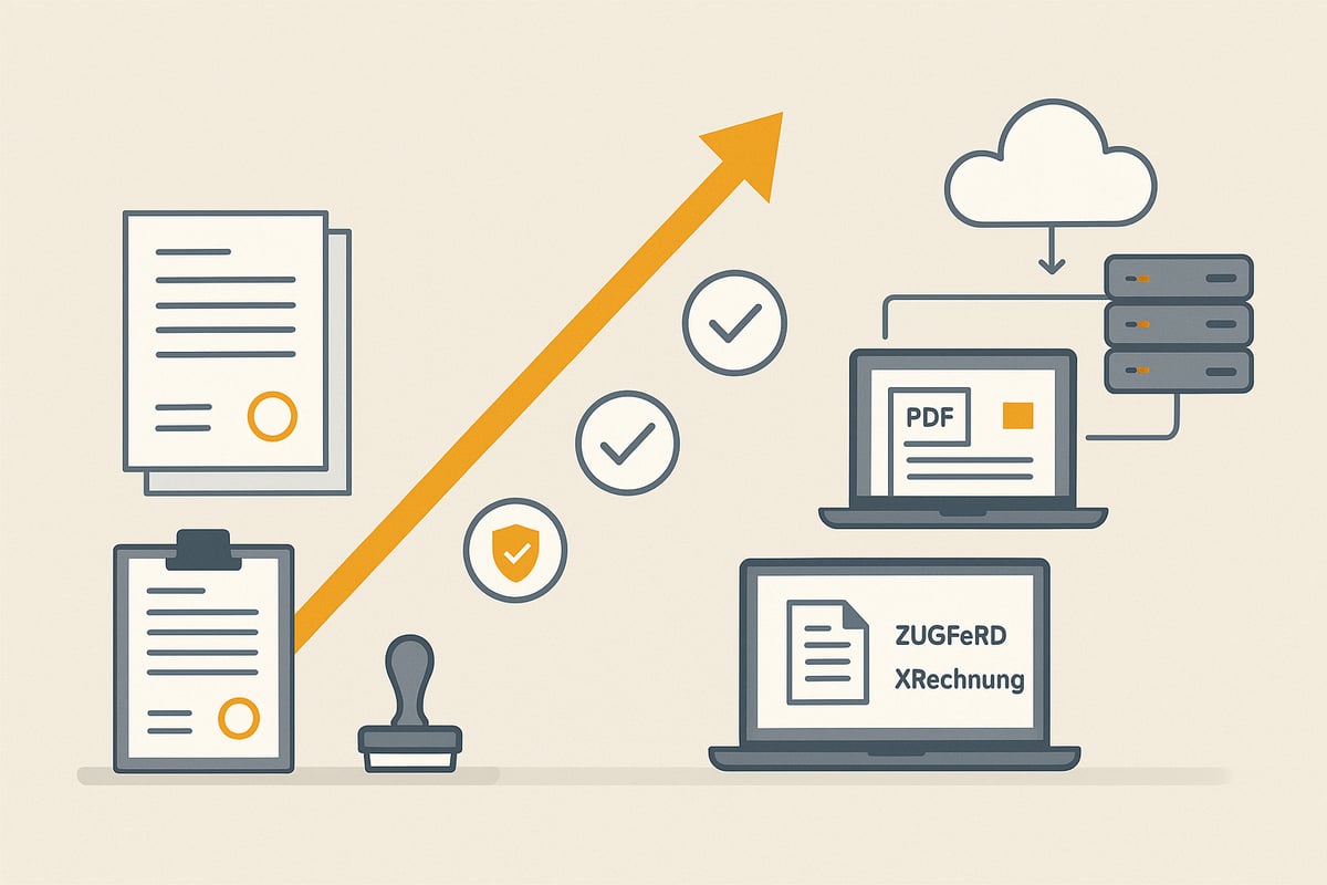 Incoming invoice in paper form vs. digital documents: formats, differences & the future
