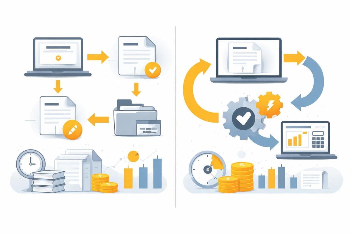 Manuelle Rechnungsverwaltung vs. Automatisierung