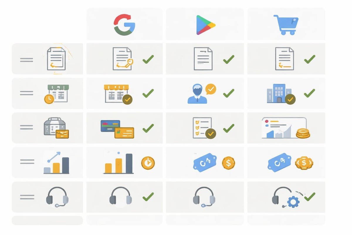 Vergleich Rechnungsmerkmale